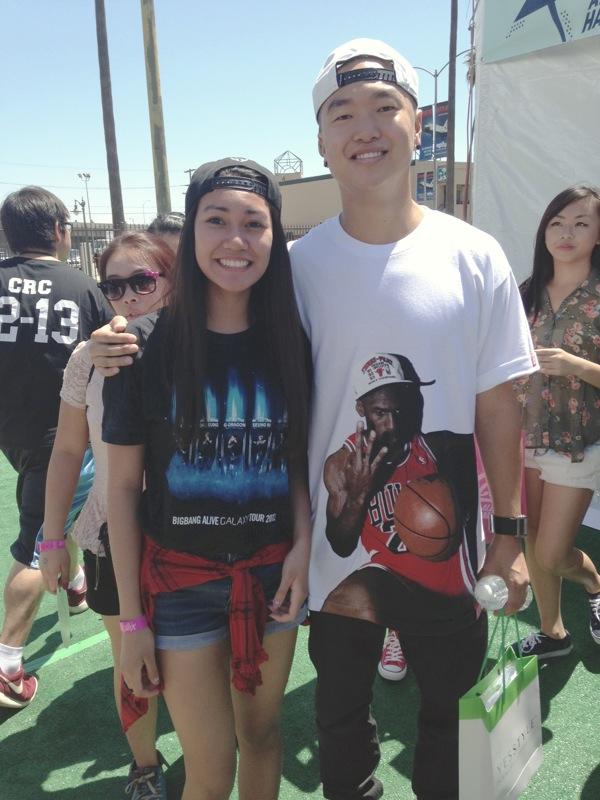 Vanessa C. and famous choreographer Mike Song.