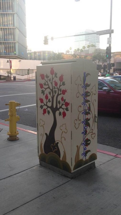 The box at the intersection of Lexington and Brand, original design by Arpine Shahkbandaryan 